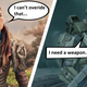 Aloy and Master Chief stand next to each other.
